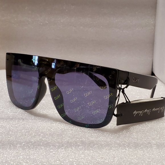 Quay Jaded Pride Sunglasses 55 MM Smoke Rainbow - Picture 2 of 3